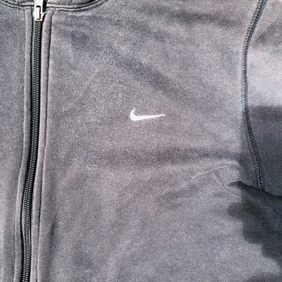 Nike Tech Jacket Black Vintage Nike Hoodie Zip Up - Picture 2 of 4